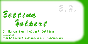 bettina holpert business card